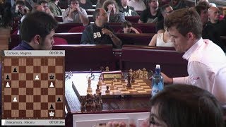 SHOCKING MAGNUS MISSED WINNING IN PAWN ENDGAME! HIKARU NAKAMURA VS MAGNUS CARLSEN - BLITZ CHESS 2016