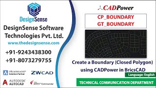 Create a boundary in GeoTools and CADPower. Topology building tool