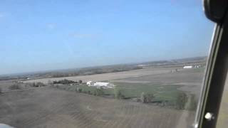 Mustang landing at YTB Tillsonburg Airport