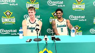 UNCW MBB Noah Ross & Bo Montgomery | Postgame vs Mount Olive, 11-04-23