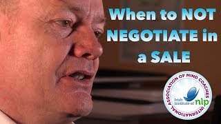 When Not to Negotiate