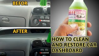 HOW TO CLEAN And RESTORE CAR DASHBOARD AT HOME || CAR INTERIOR CLEANING || RK CREATIONS