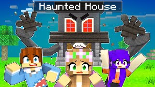 24 HOURS OVERNIGHT in a HAUNTED HOUSE in Minecraft