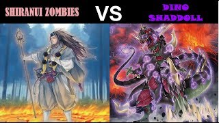 YuGiOh Duel - Shiranui Zombies vs Dino Shaddoll