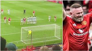 Wayne Rooney Freekick Goal At Old Trafford 😱🔥 | Man United Legends Vs Celtic Legends Highlights