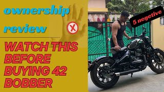 Jawa bobber 42 ownership review | 5 negative nobody told 😟