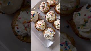 FUNFETTI ICE CREAM CUPS! 🍪🍦#summerdessert #icecream #funfetti