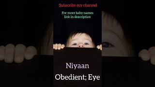 Niyaan baby cute name