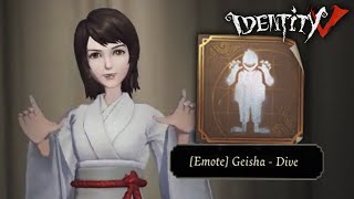 Geisha's "Dive" Emote - Identity V × Project Zero II