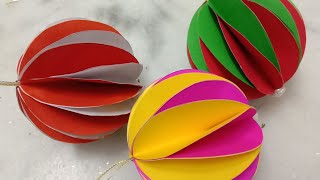 How to make Christmas Ornament / Easy Christmas ornament making idea with paper