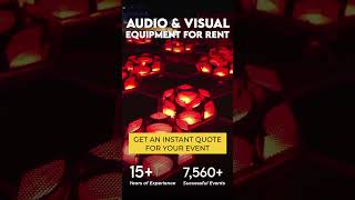 Rent for Event, your go-to AV production and equipment rental company #eventsetup #eventmanagement