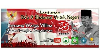 Tasyakuran KEMERDEKAAN RI Ke-78 VILLINA BERSHOLAWAT