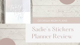 Sadie's Stickers Planner Review | Unboxing