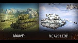 W.O.T (blitz)  new premium tanks rewiev. M6A2E1 , M6A2E1 EXP"