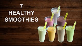 7 best smoothie recipes to power up your day throughout the week | easy breakfast ideas