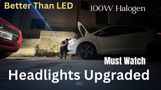 Best Headlights Upgrade | 100W Halogens | Tata Altroz Updated | Cheapest