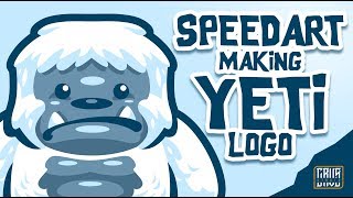 SPEEDART - Making a Yeti Mascot logo without sketch