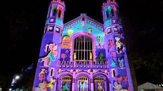 Video Projection onto Bonython Hall in Adelaide South Australia