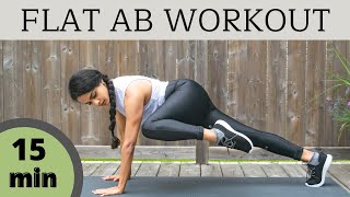 15 min FLAT AB WORKOUT | Belly Burn || No Equipment