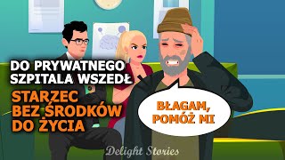 Administrator prywatnej kliniki wystawił biednego staruszka na mróz