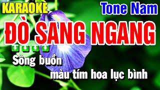 Karaoke Đò Sang Ngang Nhạc Sống Tone Nam Dm | Beat Yến Như