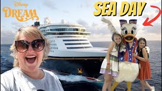 Disney Dream Sea Day - Meeting Characters & Chilling at Sea!!