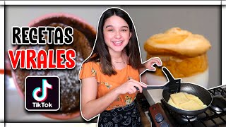 PROBANDO TOP 3 RECETAS FÁCILES y VIRALES de TIK TOK I Turismo con Pao 🍳