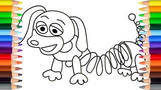 Slinky Dog uit Toy Story tekenen