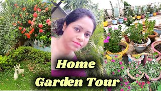 Home Garden Tour | Sasumaa ka Home Garden and Plants in Bilaspur | Sasural Vlog | Hindi Home Vlog