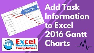 How to Easily Add Task Information to an Excel 2016 Gantt Chart