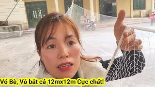 Phần 1. Những điều chưa biết về vó bè, vó kéo cá, vó bắt cá 12x12m, cực chất. fishing net