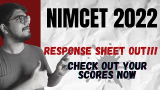 NIMCET 2022 Response Sheet Out !!! Check out your scores for Rank Prediction 🔥🔥