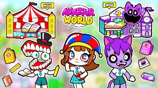 Smiling Critters School vs Digital Circus School in Avatar World! Toca Life World