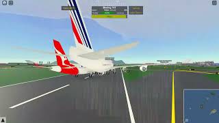 Air France 747 Butter Landing | Pilot Training Flight Simulator | Roblox