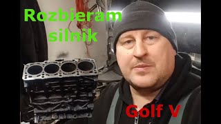 Rozbiórka silnika Golf 5