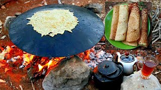 Preparing a favorite evening (shalkina) of the Kurdish people#food #asmr #nature #love