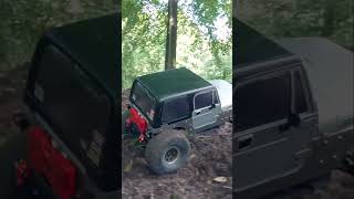 Losing control Jeep YJ #jeep #rc #rcjeep #offroad