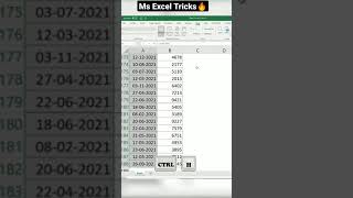 Ms Excel Tricks 🔥| Very Important Trick For Excel Users 🔥| Subscribe#Shorts #exceltipsinhindi #excel