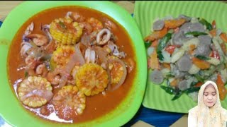 SET MENU PART 5 : CUMI UDANG SAOS PADANG,,TUMIS BAKSO JANTEN