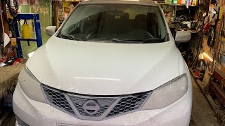 Nissan Tiida. ремонт передней ходовой части ч2 пресс