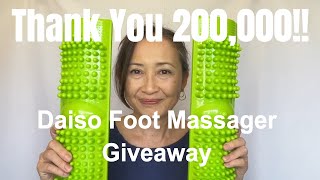 Thank you for 200,000 Subscribers! Foot Massager Giveaway