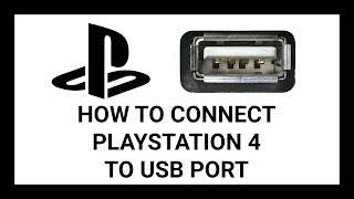 How To Connect a PlayStation 4 to Your Laptop's USB Port | Simple & Easy Tutorial