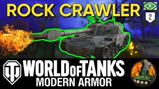 ROCK CRAWLER II BIG Gun! II Era 2 TD II Tank Review & Gameplay II WoT Console II Soldiers of Fortune