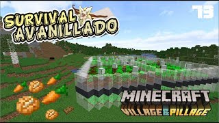 SURVIVAL AVANILLADO (Minecraft Tecnico) - 🥔GRANJA DE PATATAS Y ZANAHORIAS🥕