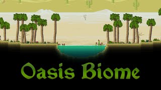 Oasis biomes in Terraria 1.4