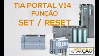 SET e RESET Função em Ladder  PLC / CLP Siemens Tia Portal