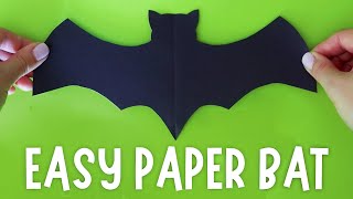 How to Cut Out a Bat Shape | Easy Paper Bat Decoration