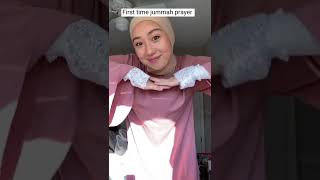 First time jummah prayer as a revert muslim girl new experience & reaction #shorts #hijab