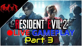 THE SEWERS IS DISGUSTING!!! | Resident Evil 2 (HARD MODE) LIVE PART 3