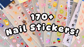 ₊˚⊹💗 HUGE NAIL STICKER HAUL!!! 🌈 Organizing my Entire Nail Sticker Collection 🩵⊹˚₊